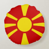 マケドニア国旗 ラウンドクッション (裏面)