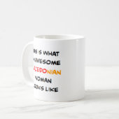 マケドニア女性、すごい コーヒーマグカップ (正面左)