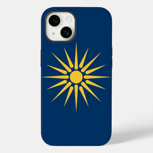 マケドニア旗のApple Case-Mate 愛国心 iPhoneケース (裏面)