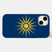 マケドニア旗のApple Case-Mate 愛国心 iPhoneケース (裏面 (横))