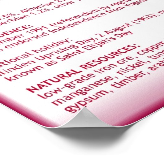 マケドニア ポスター (角)