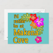 マケナコーブハワイに行きたい ポストカード (正面/裏面)