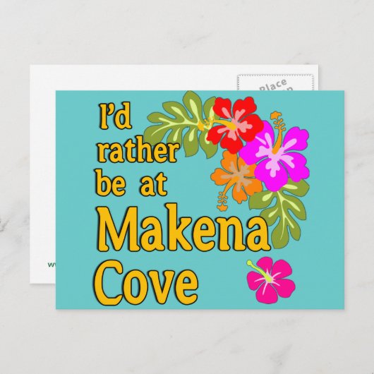 マケナコーブハワイに行きたい ポストカード (正面/裏面)