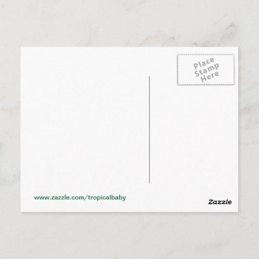 マケナコーブハワイに行きたい ポストカード (裏面)