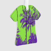 マケナビーチハワイアンスケッチリーパームズアロハシャツ オーナメント (正面)