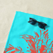 マケナビーチハワイアンスケッチーパームズターク ビーチタオル (インサイチュ)