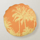 マケナビーチハワイアンスケッチーパームズリバーシブル ラウンドクッション (裏面)