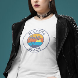 マケナビーチ、マウイ島 クラシックスタイル Tシャツ
