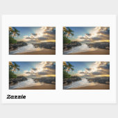 マケナビーチ | Makena Cove 長方形シール (シート)