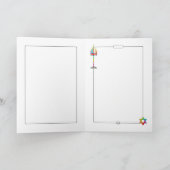 マゲカラフルン・ダビデのシャロム（ユダヤ教）メノラー カード (内部)