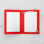 マゲカラフルン・ダビデのシャロム(ユダヤ教)メノラー カード (内部)