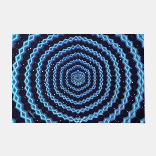 マゲン・ダビデとダイヤモンド ドアマット (正面)