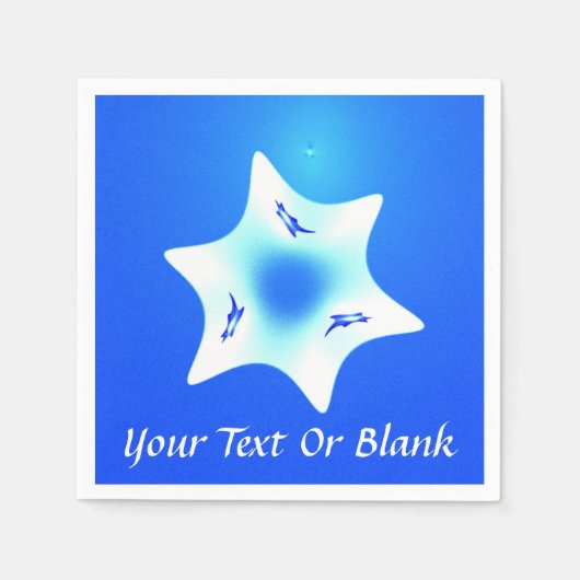 マゲン・ラヴァン(ホワイトスター) スタンダードカクテルナプキン (正面)