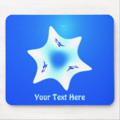 マゲン・ラヴァン（ホワイトスター） マウスパッド (正面)