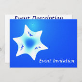 マゲン・ラヴァン(白い星) 招待状 (正面/裏面)