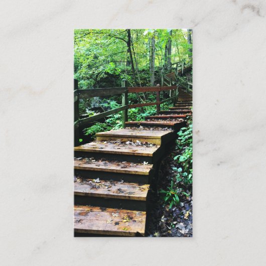マコケタケイブズ州パーク階段 名刺 (正面)