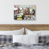 マコザグラフティ独身のプリント キャンバスプリント (インサイチュ (寝室))