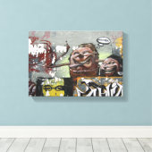 マコザグラフティ独身のプリント キャンバスプリント (インサイチュ (ウッドフロア))