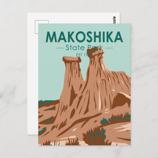 マコシカ州パークモンタナヴィンテージ ポストカード (正面/裏面)