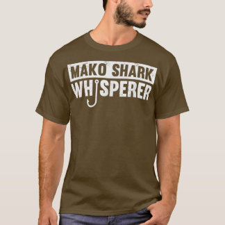 マコシャークウィスパーおもしろいラー魚釣りギフトアイディア Tシャツ