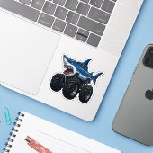 マコシャークモンスタートラック シール (ノートパソコンとiPhone)