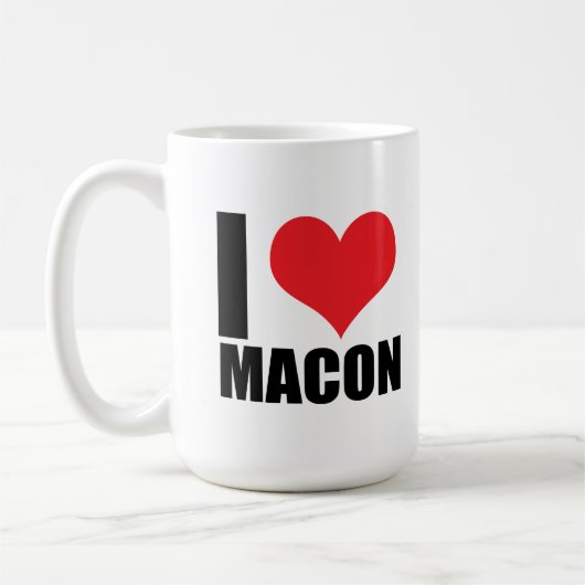 マコンが大好き コーヒーマグカップ (左)