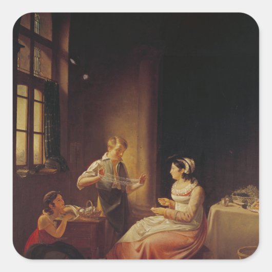 マコンの家のインテリア スクエアシール (正面)