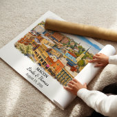 マコン・ジョージア州 ポスター, 水彩画, オーダーメイド ポスター