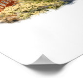 マコン・ジョージア州 ポスター, 水彩画, オーダーメイド ポスター (角)