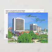 マコン，ジョージア，アメリカ ポストカード (正面/裏面)