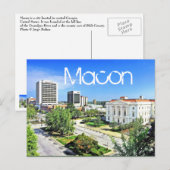 マコン，ジョージア，アメリカ ポストカード (正面/裏面)