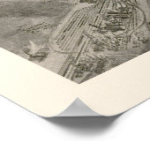 マコンGAパノラママップ – 1912 ポスター (角)