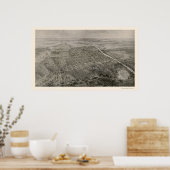 マコンGAパノラママップ – 1912 ポスター (キッチン)