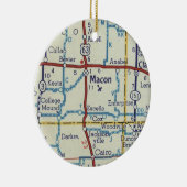 マコンMOヴィンテージマップ セラミックオーナメント (右)
