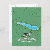 マコーウィー湖ネブラスカ旅行ポスター ポストカード (正面/裏面)