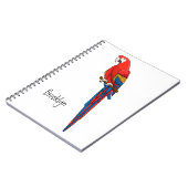 マコーオウムイラストレーション ノートブック (左側)