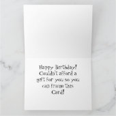 マコーオウム鳥ハッピーバースデービッグカード カード (内部)