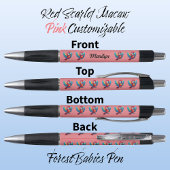 マコーオウム、トロピカルバードサファリ動物ピンク🦜 ボールペン