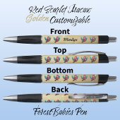 マコーオウム、トロピカルバードサファリ動物金ゴールド🦜 ボールペン