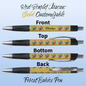 マコーオウム、トロピカルバードサファリ動物金ゴールド🦜 ボールペン