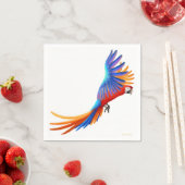 マコーカラフルパ飛んでいるロット紙ナプキンス スタンダードカクテルナプキン (インサイチュ)