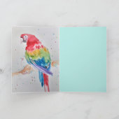 マコーパカラフルロットウォーター色メンズ誕生日 カード (内部)