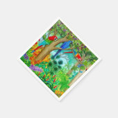 マコーパロットアートジャングル紙ナプキンス スタンダードランチョンナプキン (角)