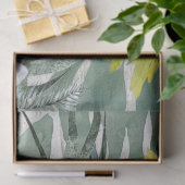 マコーパロットブルーイエローフローラトロピカル 薄葉紙 (ギフト)