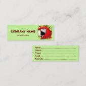 マコーパロット紙クラフト スキニー名刺 (正面/裏面)