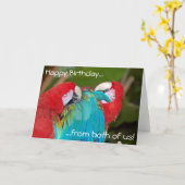 マコーパロット2枚の誕生日グリーティングカード カード (黄色い花)