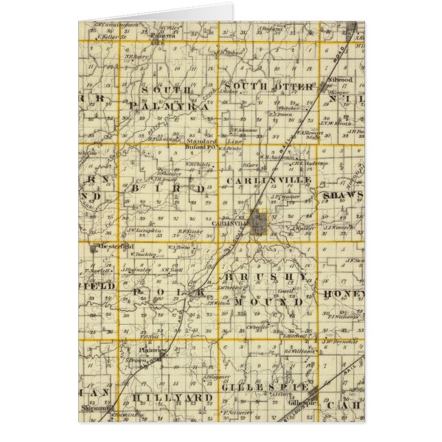 マコーピン郡地図 (正面)