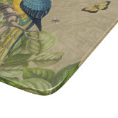 マコーブルーイエロートロピカルジャングルアンティーク カッティングボード (角)