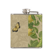 マコーブルーイエロートロピカルジャングルアンティーク フラスク (裏面)