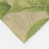 マコーブルーイエロートロピカルジャングルアンティーク フリースブランケット (角)